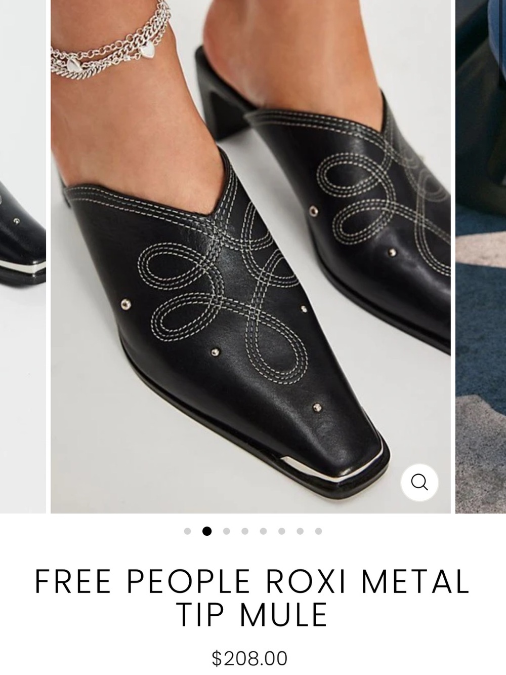 Free People Black Mules